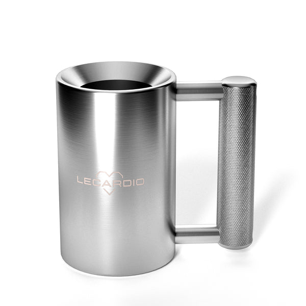LECARDIO Heavy Mug 4KG/9LB 100ML - Stainless Steel Fitness Water Cup | Durable Weightlifting Plate Design | Gym, Workout, and Coffee Enthusiast Gift | BPA-Free Sports Bottle