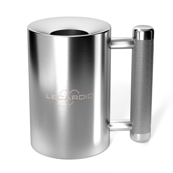 Heavy Mug 8KG/18LB 100ML - Stainless Steel Fitness Water Cup | Durable Weightlifting Plate Design | Gym, Workout, and Coffee Enthusiast Gift | BPA-Free Sports Bottle