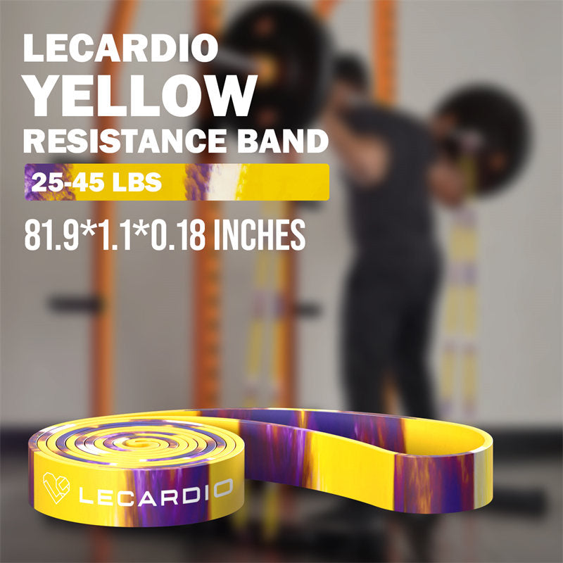 LECARDIO Camo Resistance Bands- Yellow Band