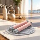 Lecardio Adjustable Jump Rope, Tangle-Free Speed Jump Rope with Ball Bearings and Steel Cable, Foam Handles for Men, Women & Kids, Rapid Jumping Rope for Home Gym, Fitness & Cardio Workout