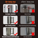 Heavy Mug 8KG/18LB 300ML - Stainless Steel Fitness Water Cup | Durable Weightlifting Plate Design | Gym, Workout, and Coffee Enthusiast Gift | BPA-Free Sports Bottle