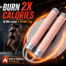 Lecardio Adjustable Jump Rope, Tangle-Free Speed Jump Rope with Ball Bearings and Steel Cable, Foam Handles for Men, Women & Kids, Rapid Jumping Rope for Home Gym, Fitness & Cardio Workout