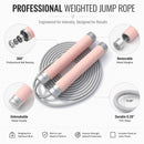 Lecardio Adjustable Jump Rope, Tangle-Free Speed Jump Rope with Ball Bearings and Steel Cable, Foam Handles for Men, Women & Kids, Rapid Jumping Rope for Home Gym, Fitness & Cardio Workout