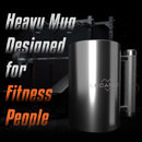Heavy Mug 8KG/18LB 300ML - Stainless Steel Fitness Water Cup | Durable Weightlifting Plate Design | Gym, Workout, and Coffee Enthusiast Gift | BPA-Free Sports Bottle
