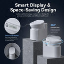 360 Degree Rotatable Head and Smart LCD Display
