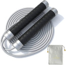 LECARDIO Weighted Jump Rope in Midnight Black with Storage Pouch