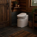 Rustic Timber Cabin Bathroom Setup