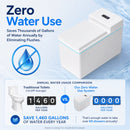 Composting Toilet, Waterless Toilets Suitable for Tiny Houses, Vans, Boats, with Heating Plate, Electric Mixing, Urine Separating and Exhaust Fan