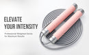 Lecardio Adjustable Jump Rope, Tangle-Free Speed Jump Rope with Ball Bearings and Steel Cable, Foam Handles for Men, Women & Kids, Rapid Jumping Rope for Home Gym, Fitness & Cardio Workout
