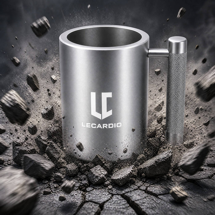 LECARDIO Weighted Heavy Mug 22LB 13 oz - Beer Cup | Fitness Water Cup | Durable Weightlifting Plate Design | Gym, Workout, and Beer Enthusiast Gift