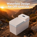 Composting Toilet, Waterless Toilets Suitable for Tiny Houses, Vans, Boats, with Heating Plate, Electric Mixing, Urine Separating and Exhaust Fan
