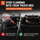 Slide-Out Truck Bed Cargo Tray, Pickup Truck Storage Organizer for 5.5ft 5.6ft & 5.7ft+ Beds, Heavy Duty Pull-Out Cargo Slide for Tools, Gear & Equipment, UV-Protected Polyethylene