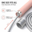Lecardio Adjustable Jump Rope, Tangle-Free Speed Jump Rope with Ball Bearings and Steel Cable, Foam Handles for Men, Women & Kids, Rapid Jumping Rope for Home Gym, Fitness & Cardio Workout