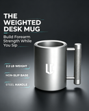 LECARDIO Weighted Heavy Mug 22LB 13 oz - Beer Cup | Fitness Water Cup | Durable Weightlifting Plate Design | Gym, Workout, and Beer Enthusiast Gift