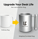 LECARDIO Weighted Heavy Mug 22LB 13 oz - Beer Cup | Fitness Water Cup | Durable Weightlifting Plate Design | Gym, Workout, and Beer Enthusiast Gift