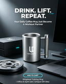 LECARDIO Weighted Heavy Mug 22LB 13 oz - Beer Cup | Fitness Water Cup | Durable Weightlifting Plate Design | Gym, Workout, and Beer Enthusiast Gift