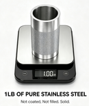 LECARDIO 1LB Heavy Weighted Stainless Steel Pen Holder