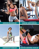 Adjustable Dumbbell Set, Hand Weights Sets for Women with Silicone Handles 2LB-8LB Steel Weights for Women