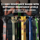 LECARDIO Camo Thickened Resistance Bands Assistance Set